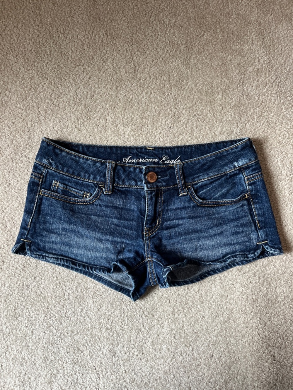 [SOLD] American Eagle Outfitters Dark Blue Denim Cutoff Shorts